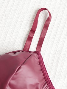 Top Corto da <span class=keywords><strong>Donna</strong></span> Vintage con Fiocco, Monocolore, Modellante, con Bottoni, Scollo a V, Lavorato all'Uncinetto, Stile Canotta, Bestseller Transfrontaliero - Product Image 4