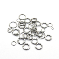 Anneaux ouverts en acier inoxydable en gros, anneaux fendus, connecteurs, anneaux ouverts/fermés pour la fabrication de bijoux et composants