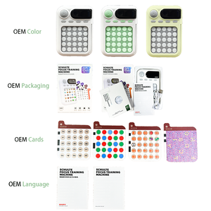 Máquina de entrenamiento <span class=keywords><strong>Schulte</strong></span> Focus Dispositivo educativo de aprendizaje <span class=keywords><strong>Schulte</strong></span> Temas múltiples 80 tarjetas - Product Image 3