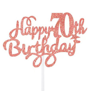 <span class=keywords><strong>Buon</strong></span> <span class=keywords><strong>compleanno</strong></span> torta numero 10-90 inserire carta Glitter carta festa lettere inglesi torta di <span class=keywords><strong>compleanno</strong></span> decorazione Plug-in - Product Image 5