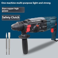 Perceuse électrique 24-28 mm 220 V avec mandrin SDS PLUS, 2 modes de perçage, mode visseuse à percussion pour la construction et le bricolage à domicile