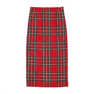 Minigonna a pieghe a quadri per ragazze, stile uniforme scolastica casual, <span class=keywords><strong>gonna</strong></span> alla moda per bambini con motivo a quadretti rosso e nero - Product Image 4