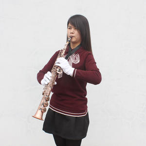 Stock d'usine <span class=keywords><strong>sax</strong></span> quantité minimale de commande 1 pièces OEM rouge métal bronze performance professionnelle saxophone soprano - Product Image 3