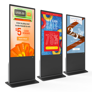 Tương tác kỹ thuật số kiosk trong nhà 2k 4K 43 50 55 65 inch quảng cáo <span class=keywords><strong>LCD</strong></span> hiển thị màn hình cảm ứng với tầng đứng hiển thị - Product Image 3