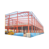 Bâtiment préfabriqué en structure métallique à ossature acier, design moderne, économique, pour usage industriel et commercial, entrepôts métalliques, hangar, garantie 3 ans