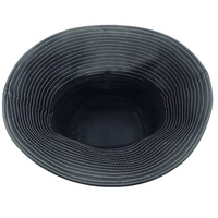 2024 chapeaux seau en cuir PU personnalisés de qualité supérieure noir uni vierge avec fausse fourrure scène décontractée Logo personnalisé Applicable