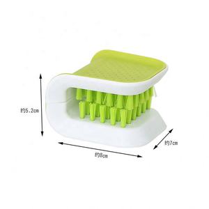 Vente en gros ORGH ORGH5823 Grattoir de nettoyage de carrelage écologique en silicone pliable avec support pour poubelle - Product Image 4