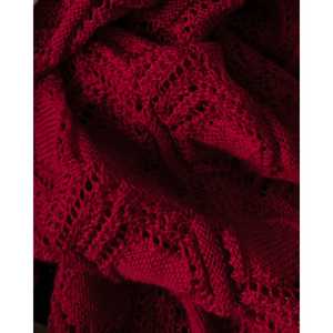 Cardigan en laine à tricoter en câble blanc à la mode pour femmes Heyfoo Lavable en machine Pull rayé Décoration boutonnée Saison d'automne - Product Image 3