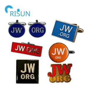 Promozione <span class=keywords><strong>di</strong></span> lusso Set <span class=keywords><strong>regalo</strong></span> in metallo quadrato JW fermacravatte e spille Set <span class=keywords><strong>di</strong></span> spille in smalto Jehovah <span class=keywords><strong>testimone</strong></span> Tieclip Set con scatola - Product Image 1