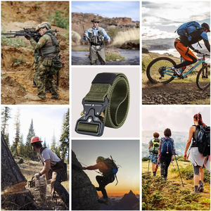 Biểu Tượng Tùy Chỉnh La Bàn Chiến Thuật Vành Đai Bền Từ Ngoài Trời Nylon <span class=keywords><strong>Webbing</strong></span> Với Nhiệm Vụ Nặng Nề Hợp Kim Khóa Phong Cách Giản Dị Cho Nam Giới - Product Image 5