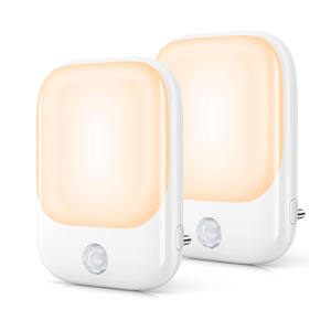 Luz Nocturna LED Inteligente Automática con Sensor de Movimiento, Enchufe de Pared, ABS, Tamaño Mini, Moderna, Ajustable, para Dormitorio - Product Image 1