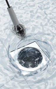 อุปกรณ์ทำความสะอาดท่อโลหะแบบสี่ง่ามแบบพกพาเครื่องกำจัดขนและอ่างล้างจานเครื่องมือทำความสะอาดท่อระบายน้ำ - Product Image 4