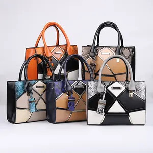 HEC Women PU Leather Handbags Shoulder Bag Female Handbags With Adjustable Long Strap