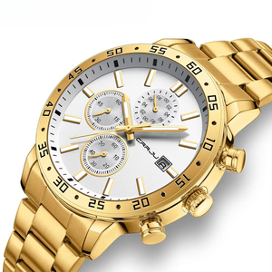 Montre chronographe multifonction de luxe pour homme, montre à quartz étanche avec calendrier lumineux, montre de sport en acier inoxydable pour affaires - Product Image 2