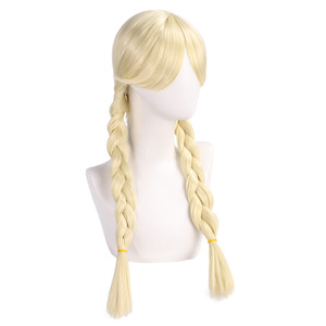 Parrucca Cosplay di Anne Lester da Identity V, Doppia Treccia Oro Latte, 65 cm, Ainizi - Product Image 3