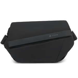 Bolso cruzado/mensajero/de deporte/de un solo hombro para hombre, de cuero genuino, con diseño de letras, impermeable, transpirable, súper ligero - Product Image 1