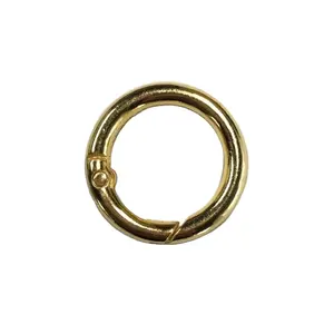 27毫米弹簧扣可开启金色圆形登山扣钥匙扣包夹钩金属o形环