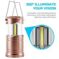 Lanterne de camping LED portable CE avec éclairage à 360 degrés, étanche pour la randonnée et le camping