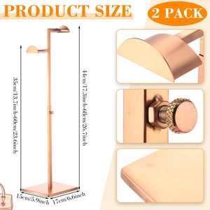 Display Stand <b>Handbag</b> Rack Metal <b>Gold</b> Holder Adjustable Height - Product Image 2