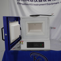 Laboratory Mini Muffle Furnace 1200 Degree Electric Box Furnace 100*100*100mm Chamber for Sintering Ashing Test