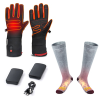 Cadeau de vacances, Noël, Thanksgiving, cadeau indispensable pour l'hiver, ski, moto, sport, gants chauffants rechargeables, chaussettes chaudes