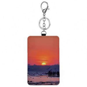 Promotion Sublimation ID Card Holder for <b>Name</b> Badge Work Card Office Business Gifts Sublimation Blank Pu Leather Id Badge Holder - Product Image 3