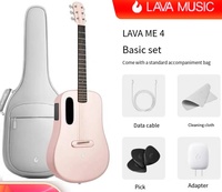 Nouvelle guitare folk intelligente Huo LAVA ME 4 en fibre de carbone, 6 cordes, accordeur à engrenages ouverts, pour hommes et femmes, débutants et novices