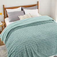 Tafirong usine directe couette tricoté laine Polyester Jacquard Style jeter couverture en plein air maison voyage Logo personnalisé cadeau de fête