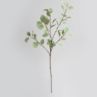 3D-Simulations-Eukalyptus-Geldblatt-Grünpflanzen-Obststrauß aus Kunststoff mit Draht für Heimdekoration
