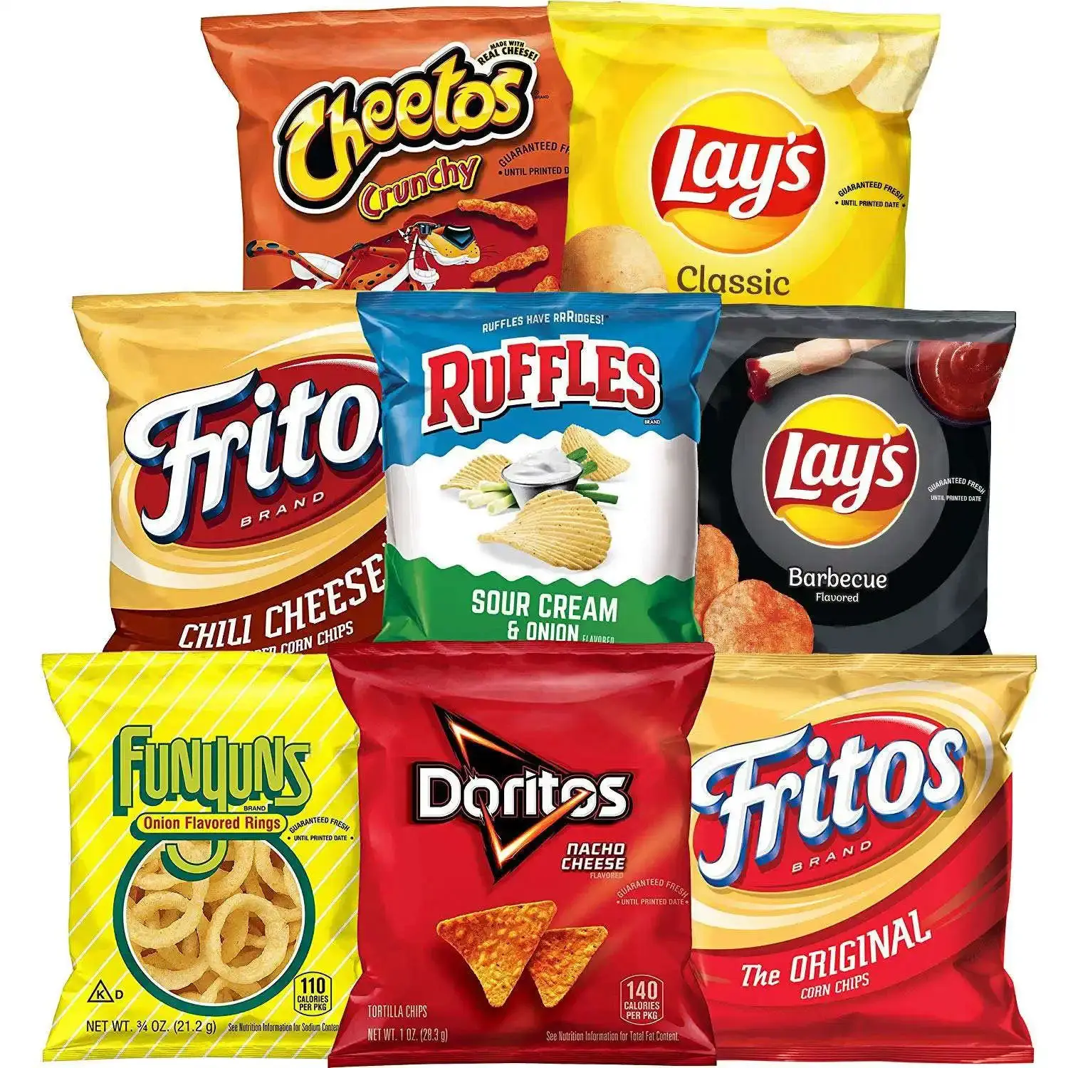 Vente en gros de sachets avec impression de logo personnalisée, sacs d'emballage pour chips sac d'emballage alimentaire en plastique pour chips de pomme de terre