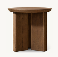 Meubles de salon simples, table d'appoint ronde en bois moderne et luxueuse