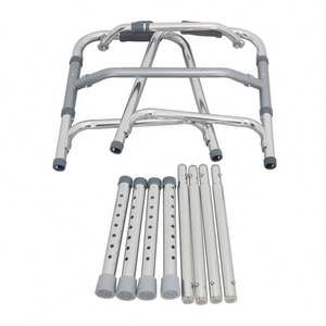 Déambulateur en aluminium réglable léger et pratique de haute qualité, tubes de jambe à dégagement rapide, personnes âgées, réadaptation moderne - Product Image 4