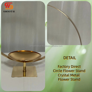 Offre Spéciale LISSE petite forme ronde métal fête mariage support pièce maîtresse cadre métal cercle toile de fond - Product Image 5