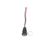 Connecteur d'alimentation CC à montage sur panneau fileté 2,1 mm SR-DC022, contacts en cuivre, boîtier ABS pour connexions de fils, alimentation sécurisée