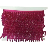 ZSY Garniture de franges de gland de perles de cristal de haute qualité pour la décoration de robe