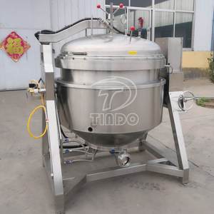 قدور ضغط كهربائية صناعية من الفولاذ المقاوم للصدأ بسعة 100-1000 لتر للبيع بالجملة - Product Image 5