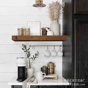 Étagère murale en bois rectangulaire réglable en hauteur, rangement multi-niveaux pour chambre à coucher, salon, durable - Product Image 4