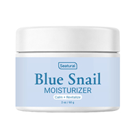 Crème réparatrice hydratante Blue Snail avec filtrat de sécrétion d'escargot, répare les dommages cutanés, réduit les ridules