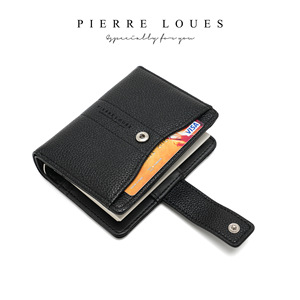 Loose-Leaf <b>Notebook</b> Wallet 2-In-1 Multi-Functional Women's Coin Purse With Snap Lock Solid Color Everyday Use - Product Image 4