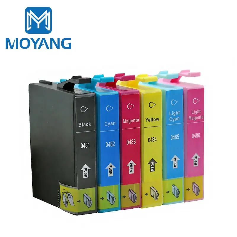 MoYang หมึกสไตลัส,สำหรับ EPSON T0481 T0482 T0483 T0484 T0485 T0486 R200/R220/R300/R300M/R320/R340เครื่องพิมพ์