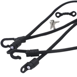 Crochet de corde élastique pour kayak, 18 pouces, 6 mm, avec vis et clips, pour la pêche en lacs et rivières, accessoire durable - Product Image 3