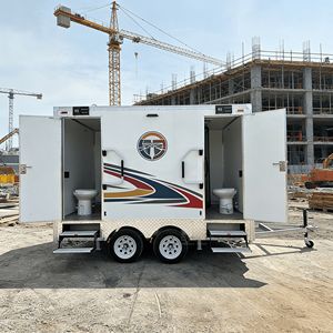 Toilettes portables robustes, remorque sanitaire mobile, anti-corrosion, pour usine chimique, environnement industriel extérieur - Product Image 3