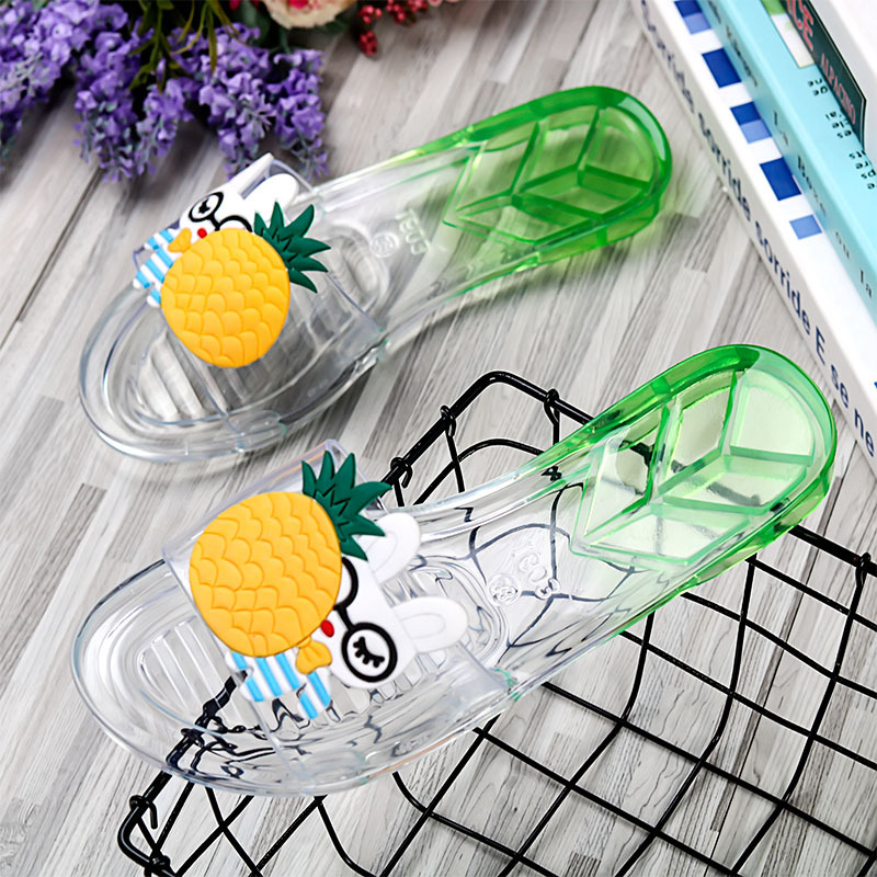 New children transparent jelly slippers Girls transparent sandals