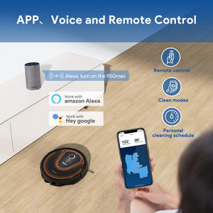 Bagotte Robot Vacuum Cleaner Gyroscope Floor Cleaning Sweeping <b>Mop</b> Aspirador Aspiradora Vaccum for Pet Hair Battery Household - Product Image 6