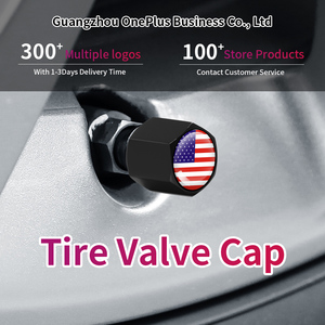 Modification du bouchon de tige de valve de pneu de voiture de qualité supérieure avec drapeau nouvel état comprend des bouchons de tiges de valve et des adaptateurs - Product Image 4