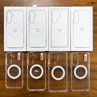 VAWI C010 Étui magnétique transparent en acrylique de haute qualité, antichoc, pour Samsung S25 S26 Ultra, pour iPhone, étui pour Android
