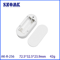 Boîtier en plastique ABS pour détecteur d'inondation électromagnétique 72,5x32,5x23,9mm avec sonde filaire et port pour buzzer