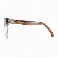 Montures optiques carrées modifiées en acétate avec charnières à ressort dégradées, lunettes de vue unisexe