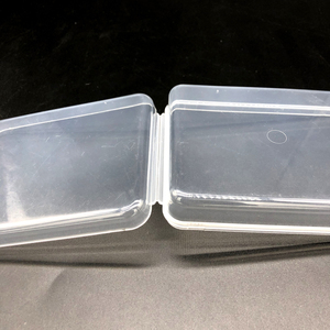 PP Clear Plastic <strong>Rectangle</strong> Storage Hinged Box for Small Part Durable Hair Accessories Packaging Case for Home Use - Product Image 4