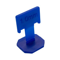 Espical Système de nivellement de carreaux facile à installer Clips et entretoises de carreaux de 1.5mm d'épaisseur pour carrelage